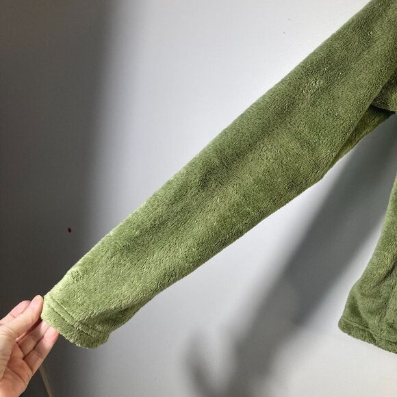 Womens The North Face 1/4 Zip Fleece Pullover Green M - Picture 6 of 10